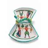 Italy Hand-Painted Divided Dish