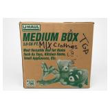 U-Haul Medium Box of Mixed Clothing