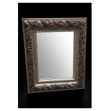 Ornate Floral Relief Framed Wall Mirror
