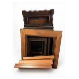 Wooden Picture Frame Lot, Includes 5x5 Frame