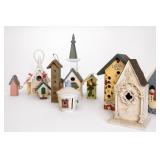 Decorative Birdhouse Collection With Ladybug Inn