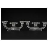Heisey Regency Double-Light Candlestick Pair
