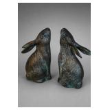 Pair Rabbit Bookends