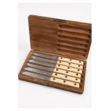Simmons Steak Knife Set, 6-Piece, Wood Case