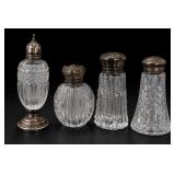 Cut Glass Salt & Pepper Shakers Set
