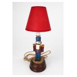 Toy Soldier Table Lamp With Red Shade
