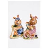 Fitz & Floyd Rabbit Salt Pepper Shakers