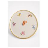 Meissen Floral Porcelain Footed Display Plate