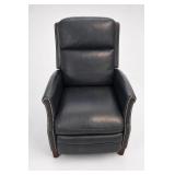 NFM Black Electric Recliner With Nailhead Trim