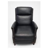 NFM Black Electric Recliner With Nailhead Trim