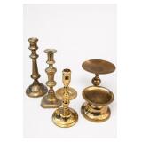 Candlesticks & Pedestal Dishes, 5-Piece Group