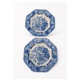 Spode Blue Room 'Jasmine' Plates, Pair