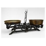 Cast Iron 10K Balance Scale With Brass Pans