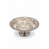 Sterling Silver Pedestal Compote With Twisted Rim