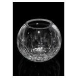 Cut Crystal Rose Bowl Vase