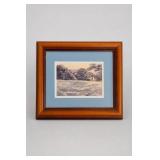 B. Herd Framed Texas Landscape Artwork