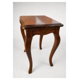 French Country Oak Side Table, Cabriole Legs