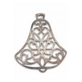 Silver-Plated Christmas Tree Trivet