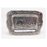 Arthur Court Style Bunny Rabbit Aluminum Tray