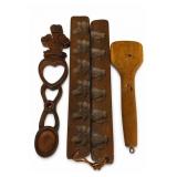 Wooden Cookie Molds & Kitchen Utensils