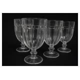Libbey Gibraltar Clear Glass Goblets