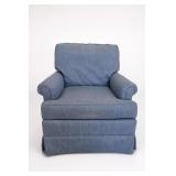 Shuford Furniture Blue Upholstered Armchair