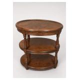 Hickory Furniture Oval Three-Tier Accent Table