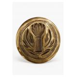 Wilton Wheat Sheaf Round Metal Medallion