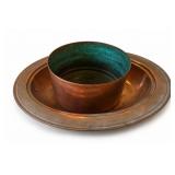 Copper Vessel Lot, Bowls & Tray