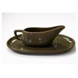 Brusche Pottery Gravy Boat & Underplate
