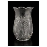 McKee Jubilee Hickman Pattern Pressed Glass Vase