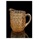 Jeannette Glass Holiday Buttons & Bows Pitcher