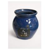 Blue Glazed Pottery Jar From 1936