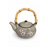 Japanese Cherry Blossom Teapot With Bamboo Handle
