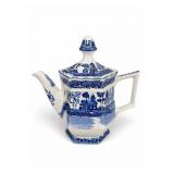 Fenton Blue Willow Ironstone Teapot