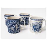 Spode Blue Room Collection 4-Mug Set
