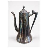 Sheffield Plate Lidded Coffee Pot