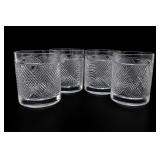 Ralph Lauren Safari Argyle 4 Old Fashioned Glasses