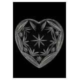 Royal Doulton Crystal Heart-Shaped Dish
