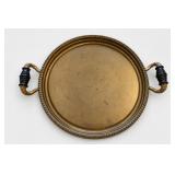 Brass Round Handled Serving Tray