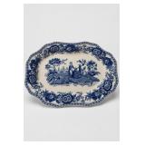 Spode Blue Room Georgian Girl At Well Platter