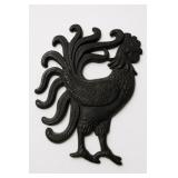 Cast Iron Rooster Wall Plaque