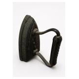 Cast Iron Sad Iron With Wooden Handle