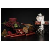 Assorted Candles, Glassware & Novelty Box Lot