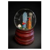 Saks Skyline Snow Globe, Made In China