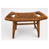 Butler Tristan Wood & Rattan Stool