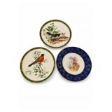 3 Danbury Mint Songbird & Trent Plates