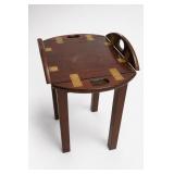Wooden Butler's Tray Table, 21'H x 16'W