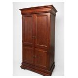 Cherry Media Armoire Cabinet