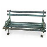 Victorian Cast Iron & Wood Garden Bench